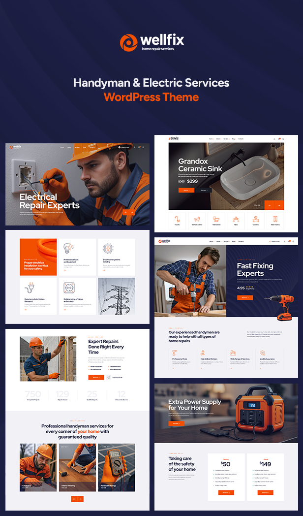 Wellfix - Handyman & Electrician WordPress Theme - 4