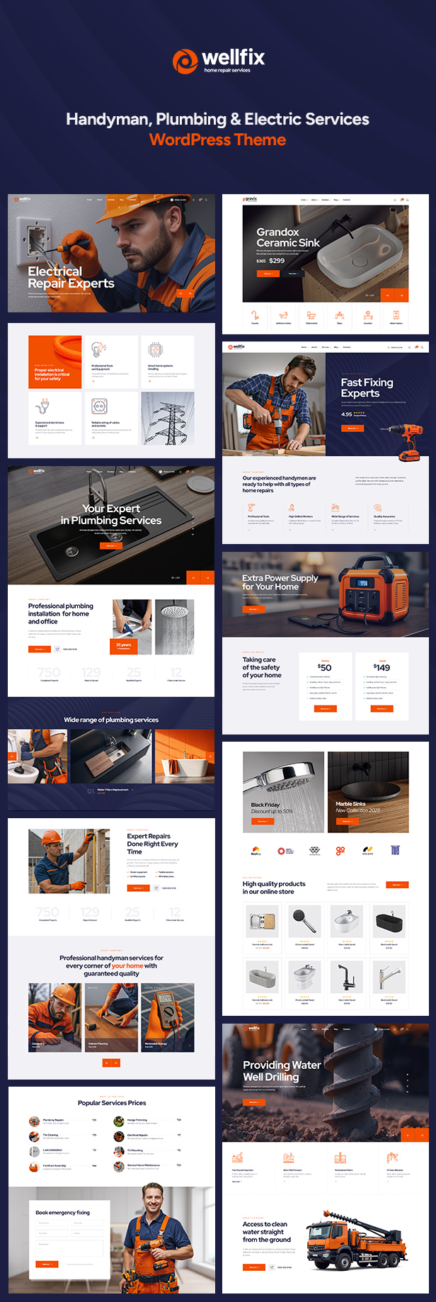 Wellfix - Handyman & Electrician WordPress Theme - 4